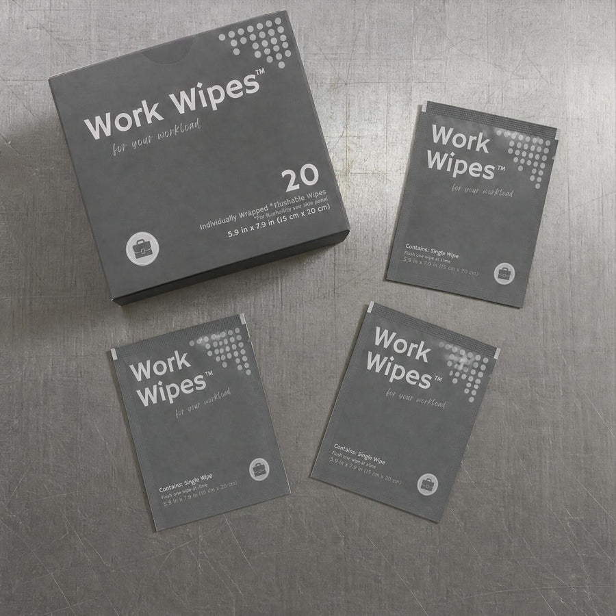 Work Wipes box and a single wipe